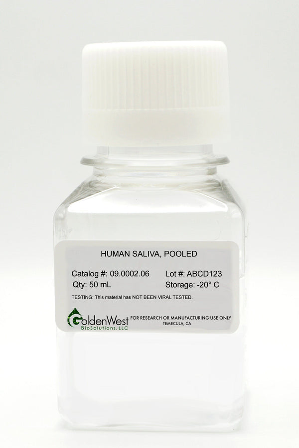 Golden West BioSolutions, LLC Human Donor Products - Non-Blood Human Saliva, Pooled