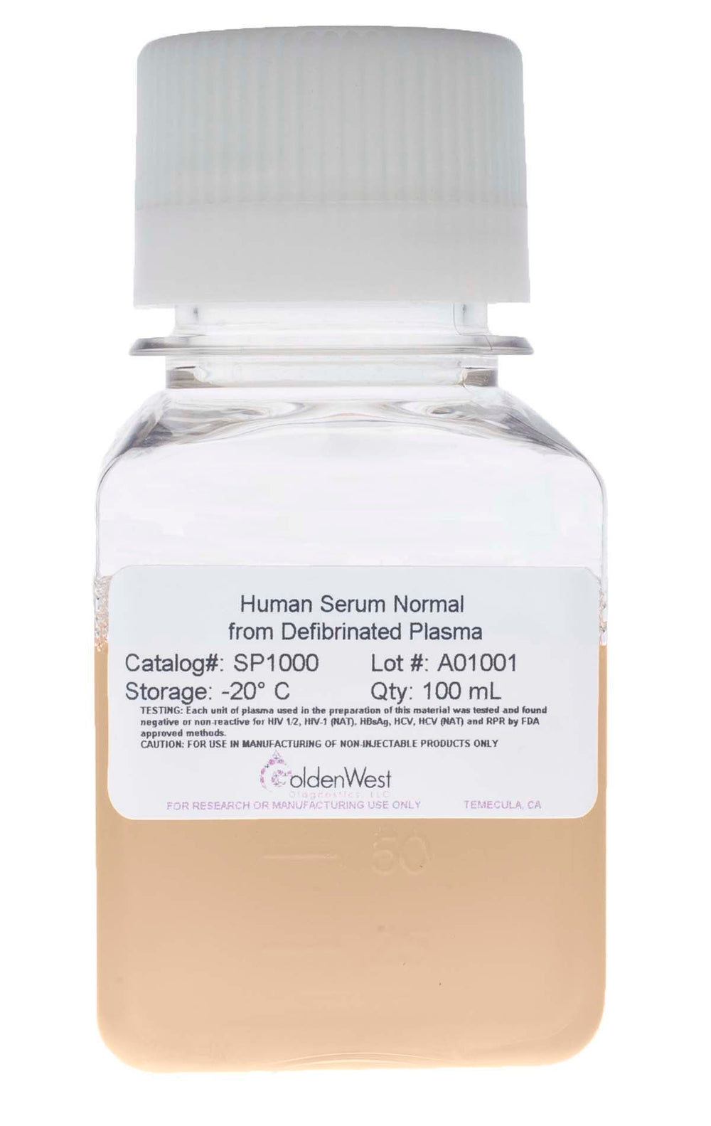 Human Serum Normal From Defibrinated Plasma Human serum normal from defibrinated plasma